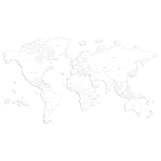 Mapamundi pared Mapamundi con países para colorear